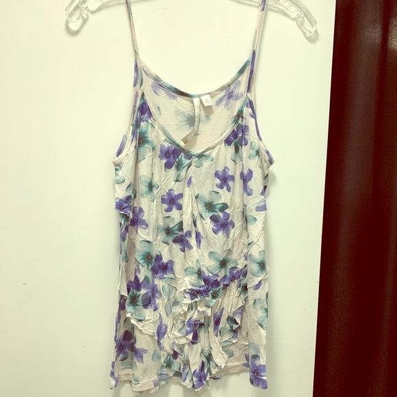 Lauren Conrad Floral Tank Top - Picture 1 of 9